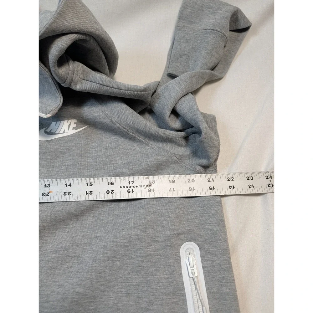 Nike Women Tech Fleece Full Zip Hoodie Medium Grey 930757-063
